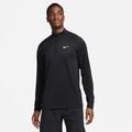 Trainingsshirt NIKE "DRI-FIT READY MEN'S 1/-ZIP FITNESS TOP" Gr. M, schwarz-weiß (black, white) Herren Shirts Sport