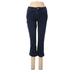 Soho JEANS NEW YORK & COMPANY Jeans - Low Rise Boot Cut Denim: Blue Bottoms - Women's Size 6 - Dark Wash