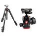 Manfrotto MT190XPRO4 Aluminum Tripod Kit with 494 Mini Ball Head and RC2 QR Plate MT190XPRO4