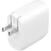 Belkin BoostCharge Pro 2-Port USB-C 60W Wall Charger WCB010DQWH
