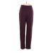 Uniqlo Casual Pants - High Rise: Burgundy Bottoms - Women's Size X-Small