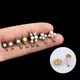 1PC 1.2X8mm Surgical Steel Opal Stone Stud Earring Lip Ring Gold Plated Flat Back Cartilage Earring