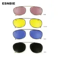 Depp Style Round Clip On Sunglasses Lens Blue Pink Yellow Green Polarized Sun Glasses For Women Men