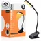 Lampe de livre rechargeable par USB à 16 LED 180 ° Lampe de lecture à Clip réglable, lampe de livre à gradation, veilleuse respectueuse des yeux, lampe de bureau