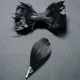 New Luxury Wedding Bow Tie for Men Classic Black Pre-tied Bowtie brooch Set Party feather Butterfly