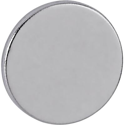 Neodym Magnet (ø x h) 10 mm x 1 mm Scheibe Silber 10 St. 6166196 - Maul