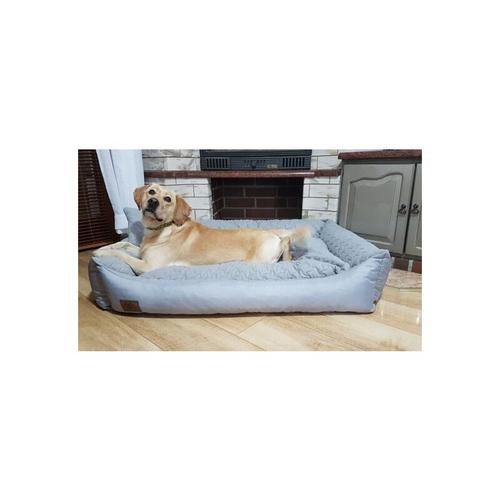 XXL Hundebett Kunstleder - Hundekissen Hundesofa Katzenbett Hundekorb - Wasserdicht - 120x90