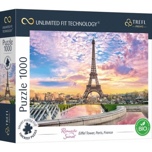 UFT Puzzle 1000 - Romantic Sunset: Eiffel Turm, Paris, Frankreich - Trefl