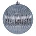 The Holiday Aisle® Georgiane Lined Mercury Ball Ornament Plastic in Gray | 8 H x 8 W x 8 D in | Wayfair 3439B69238334AA2A7B06DB6A942A0B8