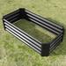 Arlmont & Co. Dashun 2 ft x 4 ft Raised Garden Bed Metal in Black | 11.81 H x 24 W x 47.24 D in | Wayfair 910D2B5941E740738698BCD868024839