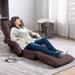 Trule Foldable Lazy Sofa Bed 14-Position Adjustable Comfy Floor Chair Chaise Lounge w/ Armrests & Pillow w/ Gaming Recliner For Adults w/ Foot Rest | Wayfair