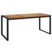 Latitude Run® Villante Dining Table Wood/Metal in Brown | 29.5 H x 70.9 W x 35.4 D in | Outdoor Dining | Wayfair BC6BF10BC02B4F9C8B356EA80412668B