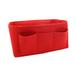 Cosmetic Bags Liner Bag Women Bag Accessories For Toiletry Bag Makeup Bag Storage Bucket Bag Travel Makeup Handbag Organizer Felt Makeup Organizer Cosmetic Inside Bags Handbag Insert Bag RED M