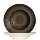 6x Bonna Ore Tierra Gourmet rund 27 cm 45 cl 6 cm tief Braun Porzellan OTIGRM27CK Suppenteller Pasta Speise Geschirr