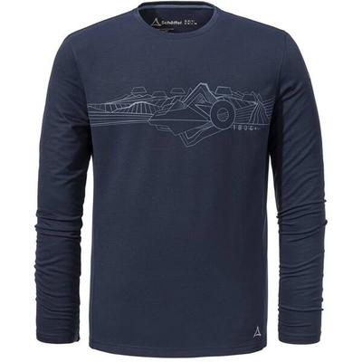 SCHÖFFEL Herren Shirt Longsleeve Kasos M, Größe 56 in Blau