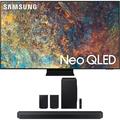 Samsung QN98QN90AAFXZA 98 Inch Neo QLED HDR 4K UHD Smart TV Bundle with Samsung 11.1.4 ch. Wireless Dolby ATMOS Soundbar and Rear Speakers