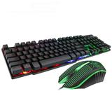 Glow Keyboard Ergonomic 104-key RGB backlit keyboard and mouse kit suitable for PC and laptop gaming Slim Wireless Keyboard with Numeric Keypad