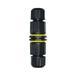 Waterproof connector IP68 Waterproof Connector 3 Pin 2 Way Cable Terminal Adapter Wire Connector Screw Pin LED Light Connector (Black)