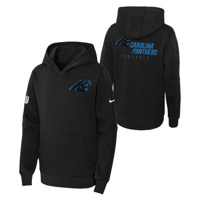 Carolina Panthers Nike Sideline Hoodie – Schwarz – Jugendliche Image