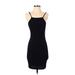 PrettyLittleThing Casual Dress - Bodycon: Black Solid Dresses - Women's Size 4