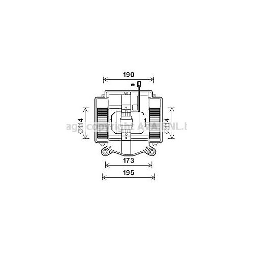 AVA QUALITY COOLING Innenraumgebläse Ø114mm 114mm für MERCEDES-BENZ 2218200514 A2218200514 A2218202714 MS8669