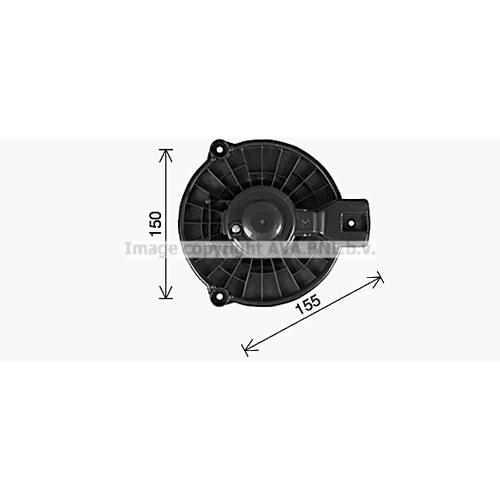 AVA QUALITY COOLING Innenraumgebläse Ø153mm 153mm für HONDA 79310TF0G01 79310TM0G01 HD8326