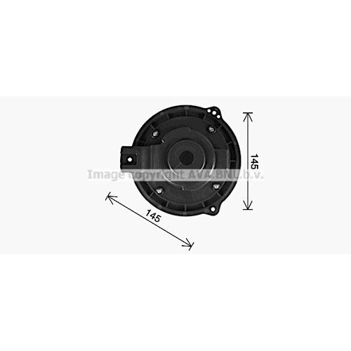 AVA QUALITY COOLING Innenraumgebläse Ø150mm 150mm für CHEVROLET OPEL 4803882 96440877 42424010 OL8728