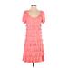 Isle Apparel Casual Dress: Pink Dresses - Women's Size Small