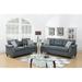 Mumei Home Studio Ruls 2 Piece Configurable Living Room Set Polyester in Gray/Blue | 36 H x 85 W x 32 D in | Wayfair Living Room Sets HMPX-64BG11SL