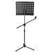 5 Core Sheet Music Stand w/ Detachable Microphone Holder 2 IN 1 Portable, Folding Tray MUS MH, Metal in Black | 4 H x 16.5 W x 23.8 D in | Wayfair