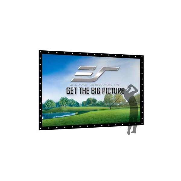 elite-screens-golfsim-diy-122"-x-161.4"-grommet-hanging-impact-projection-screen,-metal-in-white-|-122-h-x-161.4-w-in-|-wayfair/