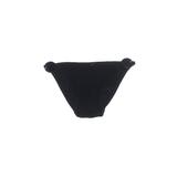 Calvin Klein Swimsuit Bottoms: Black Solid Swimwear - Women's Size 8