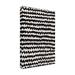 Ebern Designs Leyver Simple Black Zigzag Pattern On Canvas by X1 Brand Print Metal in Black/White | 32 H x 22 W x 2 D in | Wayfair