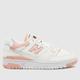 New Balance bb550 trainers in white & pink