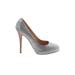 Giuseppe Zanotti Heels: Silver Snake Print Shoes - Women's Size 39