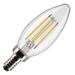 Satco 20581 - 4B11/LED/935/CL/120V/E12 DECORATIVE (S21266) Blunt Tip LED Light Bulb