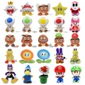 37 Styles Plush Toys Cartoon Yellow Star Fire Flower Princess Peach Toad Goomba Toadette Koopa Mario