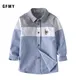 GFMY 2023 Spring 100% Oxford Textile Cotton Full Sleeve Embroidery Pattern Boys Shirt 3T-12T Splice