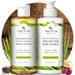 Tree To Tub Exfoliating Body Wash & Lotion Set - Gentle Body Scrub for Sensitive Skin w/ Bitter Cherry + Cocoa Butter Lotion for Extremely Dry Skin w/ Organic Shea Butter - Soft & Radiant Skin Set
