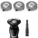 SH50/52 Replacement Heads Fit for Philips Series 5000 Electric Shaver Replacement Blades Head Compatible with Norelco Series 5000 (S5xxx) AquaTouch (S5xxx) PowerTouch (PT8xx PT7xx) 3-Pack with Br