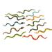 Bestonzon 12pcs PVC Rubber Snake Artificial Rubber Faux Snake Model High Simulation Snake Funny Toy Prank Prop for Halloween Apirl Fool s Day(Random Colors)