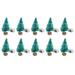 1:12 Dollhouse Christmas Tree Mini Scene Decor Pine Tree Xmas Miniature Flashing Christmas Tree Ornament Desktop Decorations Gifts 10 Pack