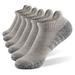 moobody 6 Pairs Sports Ankle Socks Athletic Low-cut Socks Thick Knit Autumn Winter Socks Fitness Breathable Quick Dry Socks Wear-resistant Warm Socks Lightweight -skid No-Show Socks For Marathon R