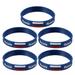 Country flag printed bracelet 5pcs Country Flag Printed Wristband Chic Silicone Sports Bracelet Hand Ring Wristband for Sports Game Football Match (Russia)