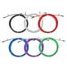 Uxcell 10Ft Speed Jump Rope Replacement Cable 2.5mm Professional Skipping Rope Steel Wire Multicolor 6 Pack