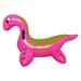 with Handles Float Bath Pool Summer Accessories Outdoor Fun Inflatable Dragon Water Party Toys Ride On Toy Swimming Ring PINK