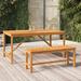 vidaXL Patio Bench Solid Wood Acacia