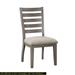 Set of 2 Dining Room Side Chairs with Wooden Ladder Back