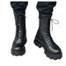 eczipvz Womens Shoes Boots for Women Women s Plus Size Fashion Boots Thick Heel Round Toe Motorcycle Short Boots Bear Boots Women Wide Calf Black-7.5