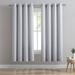 Room Darkening Faux Linen Grommet Single Panel Curtain